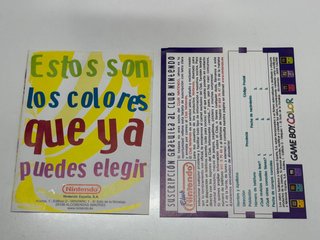 Game Boy Color en caja (PAL) Versión Española