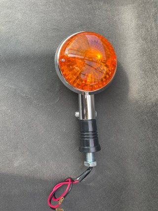 Intermitentes Moto Naranja Cromados