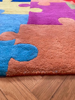 Alfombra Puzzle Lana. 180 x 120 cm. Como nueva.