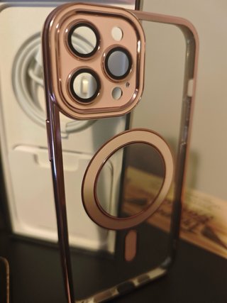 iPhone 12 Pro Max 128GB Oro Rosa + Caja + funda