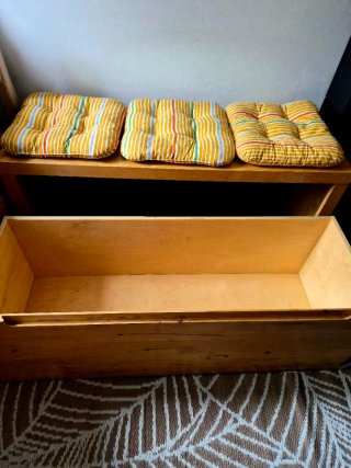 Banco Cajonera Madera