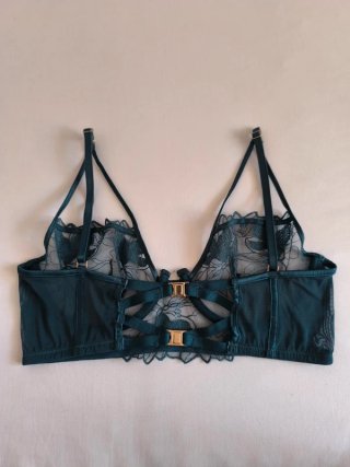 Bralette Women's Secret Teal Encaje