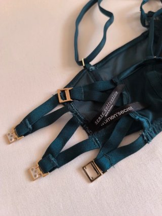 Bralette Women's Secret Teal Encaje