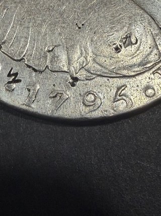 Moneda plata 1795 Carlos IIII. 8 reales.