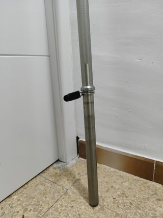 Barra musculación recta 2m