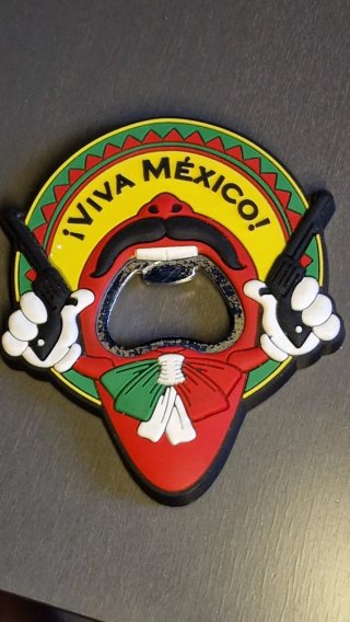 Imán abridor cerveza ¡Viva México!