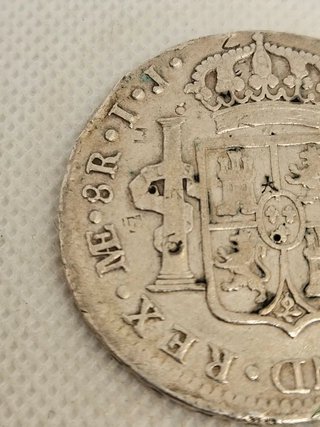 Moneda Carlos III 1796 Plata