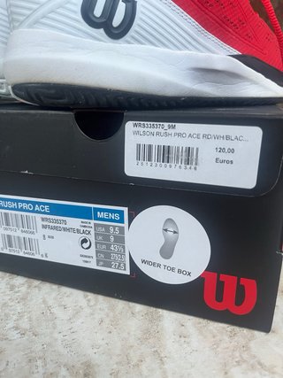 Zapatillas tenis/padel Wilson Rush Pro Ace WIDE 43