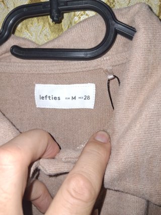 Cardiga/chaqueta Sosloso Beige Manga Larga