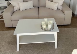Mesa de centro IKEA LUNNARP blanca como nueva