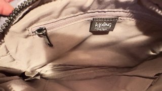 Bolso bandolera Kipling gris