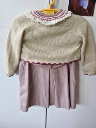 Vestido Talla 4 años con rebeca opcional
