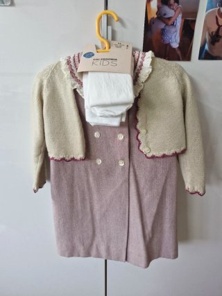 Vestido Talla 4 años con rebeca opcional