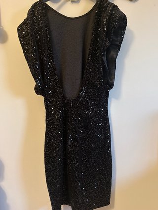 Vestido negro lentejuelas