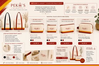 Bolso Tote PK'S CRAFT Lona Premium Beige