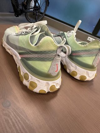 Nike React Verde/Blanco (malla rota)