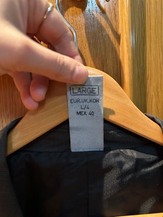 Blazer Springfield Talla L Negra Hombre