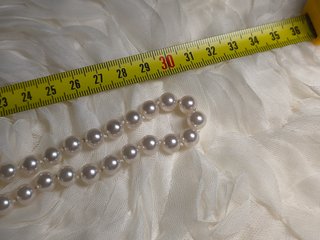 collar vintage de perlas de cristal