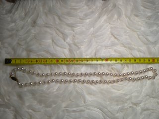 collar vintage de perlas de cristal
