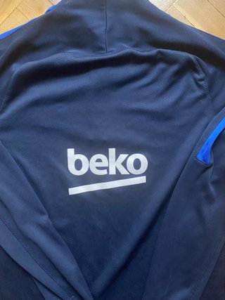 Sudadera entrenamiento Barcelona Nike Azul