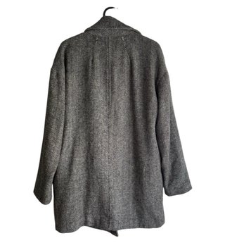 Abrigo paño espiga cruzado Subdued gris oversize S