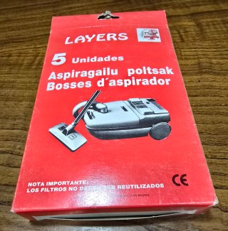 5 Bolsas Aspirador Philips Compatible 689