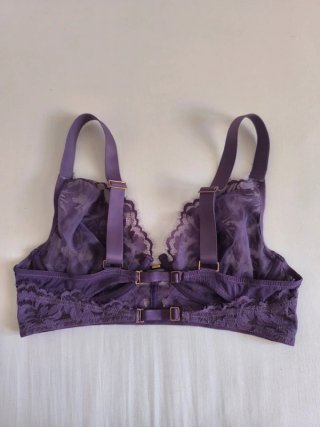 Bralette Women's Secret Morado Encaje