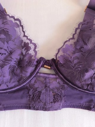 Bralette Women's Secret Morado Encaje