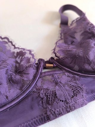 Bralette Women's Secret Morado Encaje
