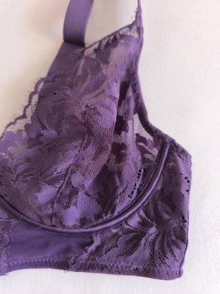 Bralette Women's Secret Morado Encaje