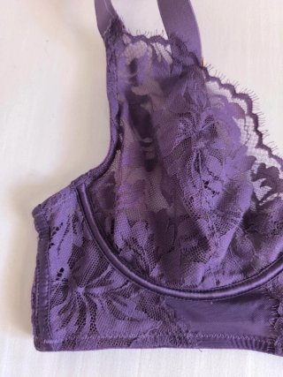 Bralette Women's Secret Morado Encaje