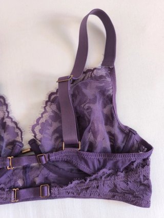 Bralette Women's Secret Morado Encaje