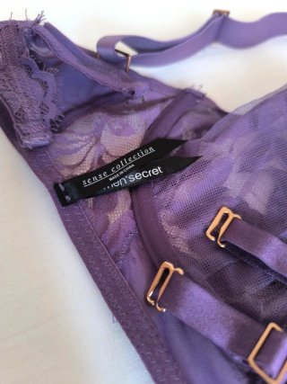 Bralette Women's Secret Morado Encaje