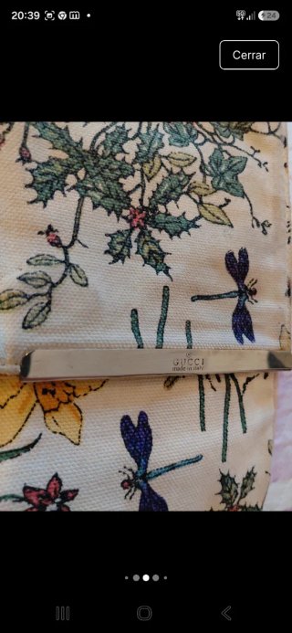 Bolso Gucci floral beige Vintage