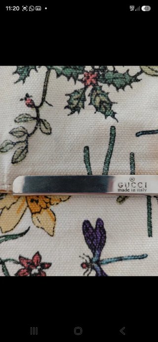 Bolso Gucci floral beige Vintage