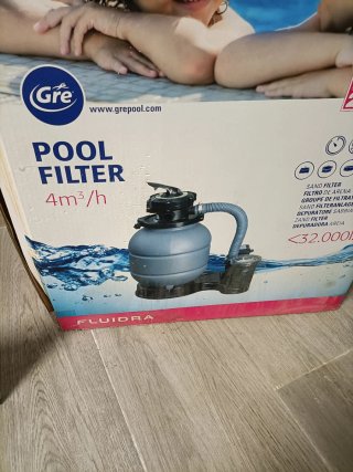 Bomba y filtro piscina Gres