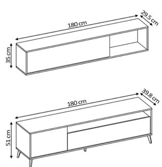 conjunto de mueble para tv