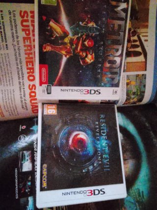 2 Juegos Nintendo 3DS: Metroid y Resident Evil