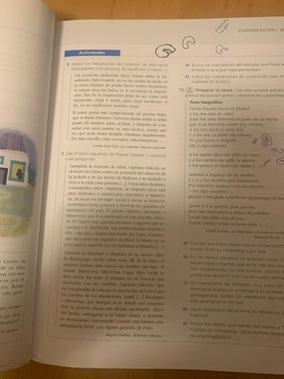 Lengua y Literatura, 1 Bachhillerato