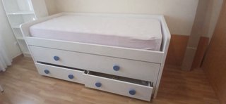 Cama nido doble con cajones