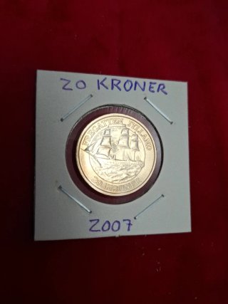 2 Monedas Dinamarca 20 Kr y 10 Kr 2007