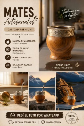 Mate de Algarrobo Artesanal