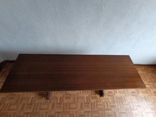 Mesa de comedor extensible de madera