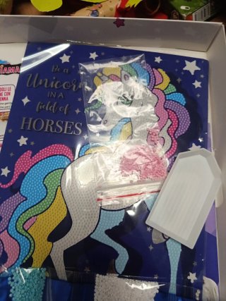 Juego Diamantiny Arte Cristal Unicornio