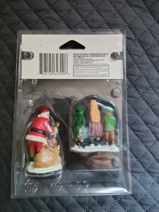 Figuras Lemax Papá Noel y niños (Set 2)