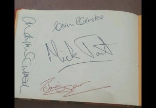 Autógrafo Queen Freddie Mercury 1975