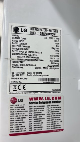 Nevera LG Acero Inoxidable