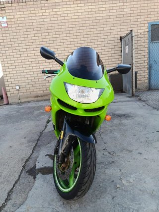 Kawasaki Ninja ZX6R Verde/Morado