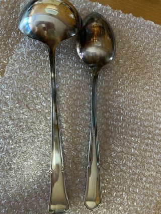 Set di posate in alpaca con placcatura in argento, 74 pezzi