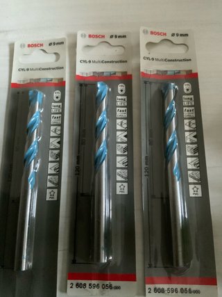 3 Brocas Hormigón Bosch CYL-9 9mm